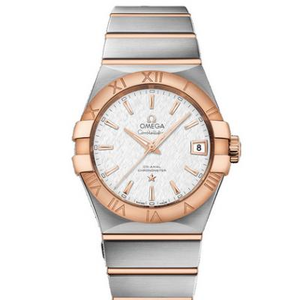 VS factory replica Omega Constellation series 123.20.38.21.02.007 rose gold blue men's watch